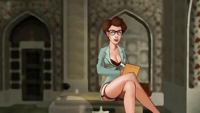Agent 69 Gameplay: Brunette MILF gets a hardcore pounding in hot mom cartoon action