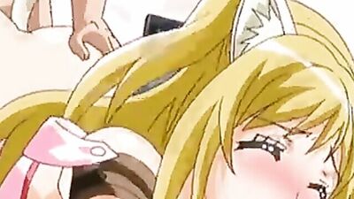 Blonde cartoon babe with big tits gets her pussy and ass stuffed with toys