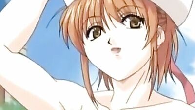 Brunette anime babe screams while getting her holes stretched by huge stuff
