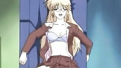 Watch this anime couple get naughty and satisfy their anime pussy craving