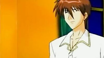 Watch this anime babe in lingerie get naughty and ride a hard cock