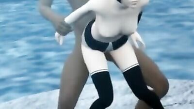Experience the wildest anime sex with a black guy in this hot cartoon