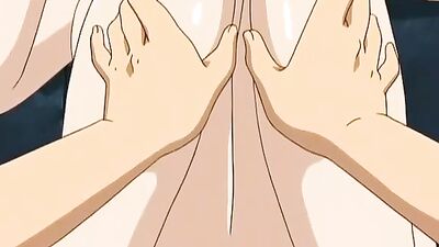 Two horny babes share a hard cock with curvy MILF in this cartoon porn video