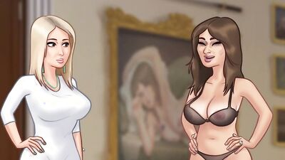 Big-titted blonde babe pounded hard on a yacht by a cartoon stud