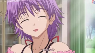 Watch this anime babe with a perfect body get her shaved pussy pounded by a big cock