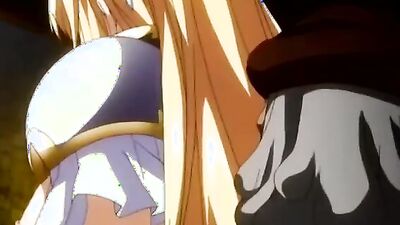 Sexy blonde princess gets her tight pussy stretched wide by a massive cock in cartoon style