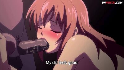 Sexy hentai babe gets teased with sex toys & fucked in both holes in hardcore reverse cowgirl gangbang