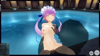 Sexy cosplay babe with pink hair gets her big boobs smashed and fucked hard in 3D hentai