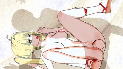 Blonde with perky tits takes a hard pounding on the beach and gets a messy creampie