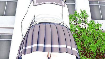 Hot blonde schoolgirl gets pounded hard and creampied in 3D hentai