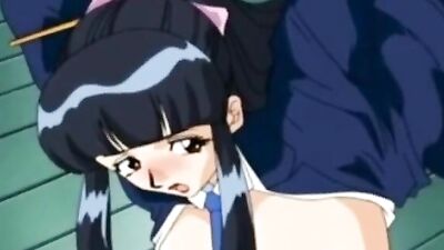 Big-titted cartoon babe gives a sloppy BJ and gets her trimmed pussy drilled