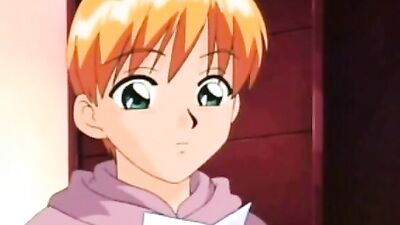 Blonde schoolgirl gets tied up and teased by multiple guys in anime bondage video