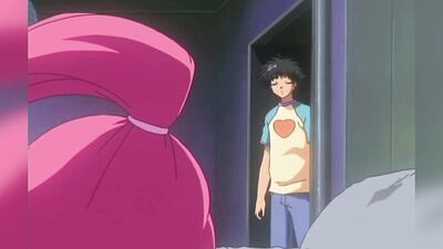Pink-haired anime cutie gets pounded hard in bathroom by big dicked guy