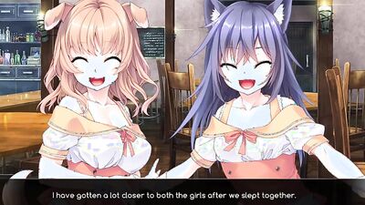 Hot anime cutie and her kinky sidekicks share a big hard dick in POV