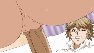 Sexy glasses-wearing babe gags on dick and bounces on it in hot cartoon action