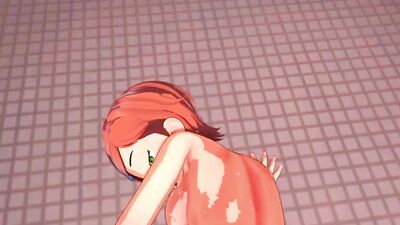 Gwen, the stunning redhead, gives a mind-blowing deepthroat BJ and gets drilled balls deep in POV hentai