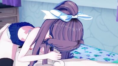 Watch this cartoon babe's luscious locks bounce as she gets drilled deep and hard