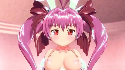 Watch this cartoon babe with pigtails get her tight hole drilled deep and hard